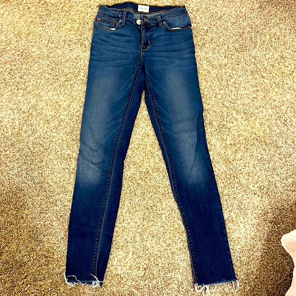 Size 26 Hudson Krista Ankle Skinny w/ Raw Hem